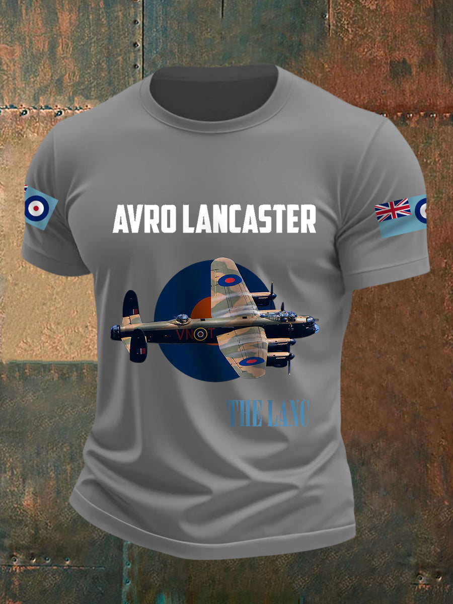 Men's Lancaster Bomber Print Casual Tee