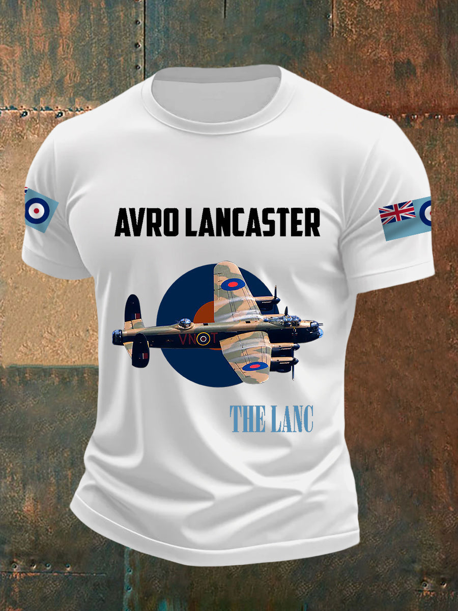 Men's Lancaster Bomber Print Casual Tee