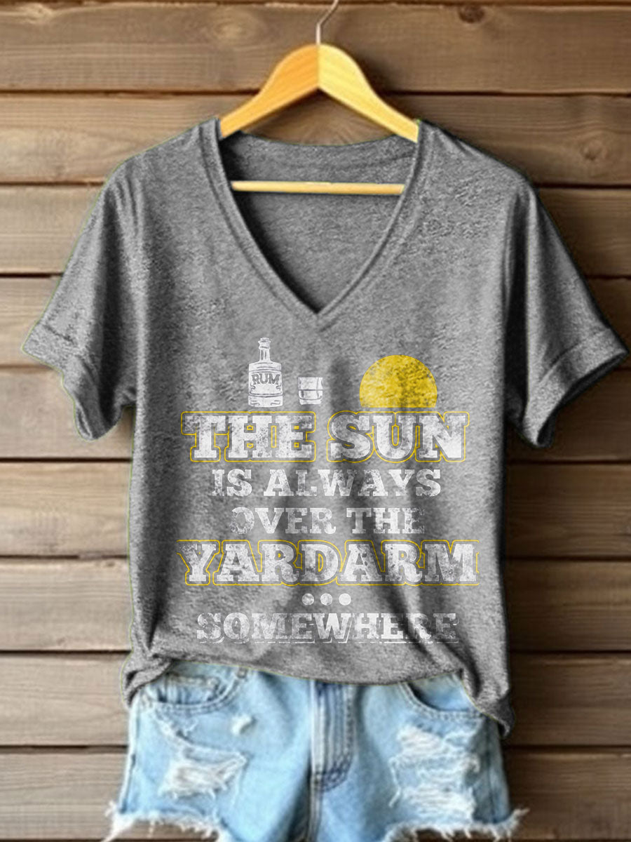 Women's Funny Whiskey Beers Printed T-Shirt