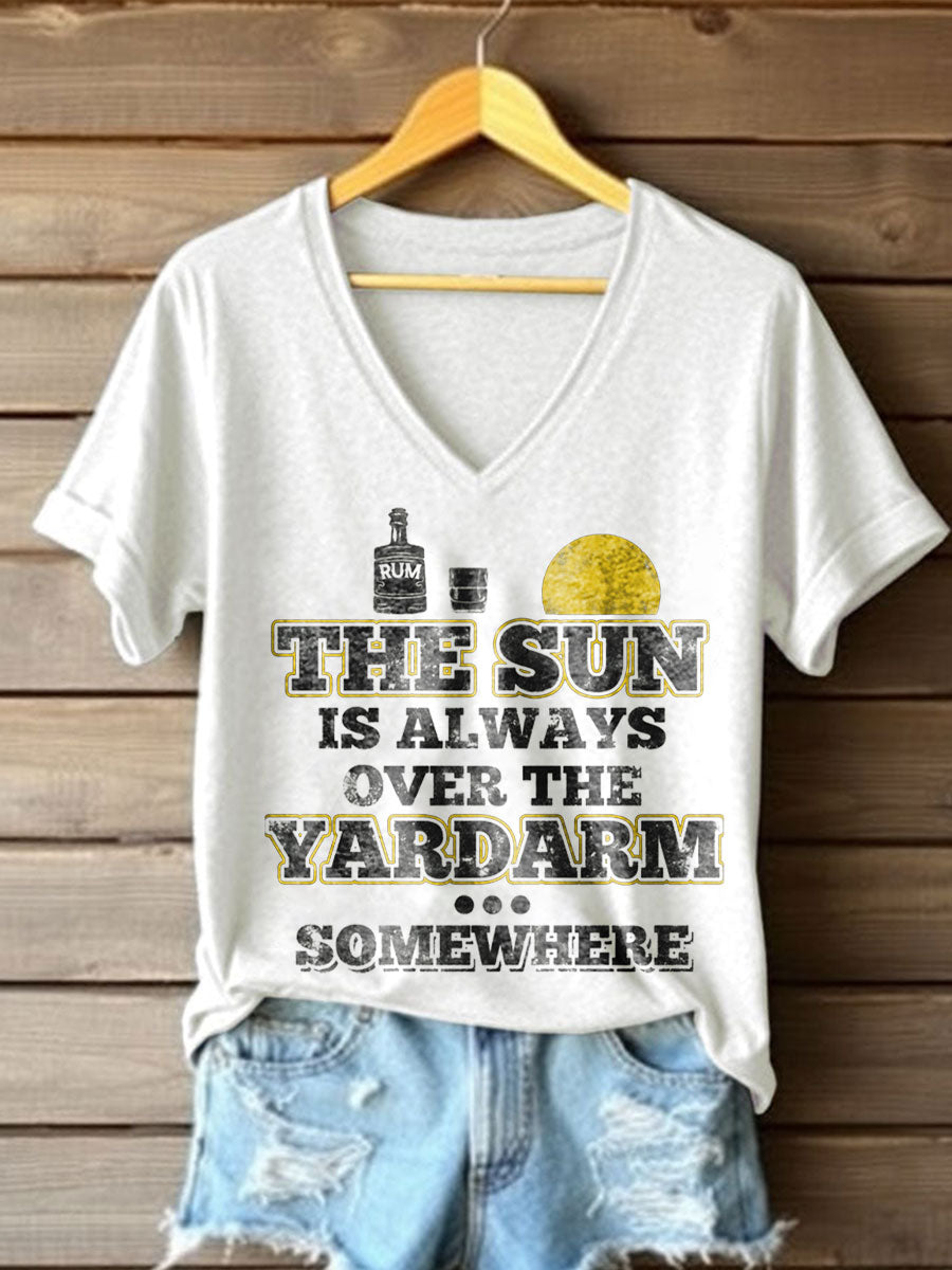 Women's Funny Whiskey Beers Printed T-Shirt