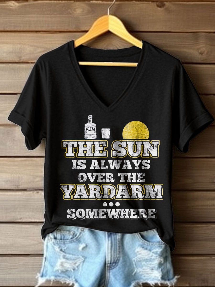 Women's Funny Whiskey Beers Printed T-Shirt