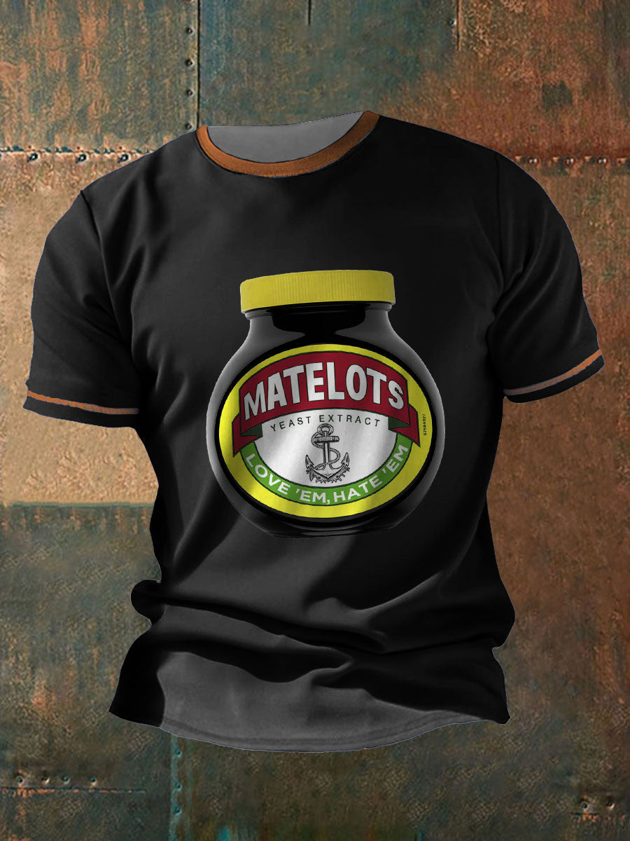 M,en's Funny Navy Veteran Printed T-Shirt