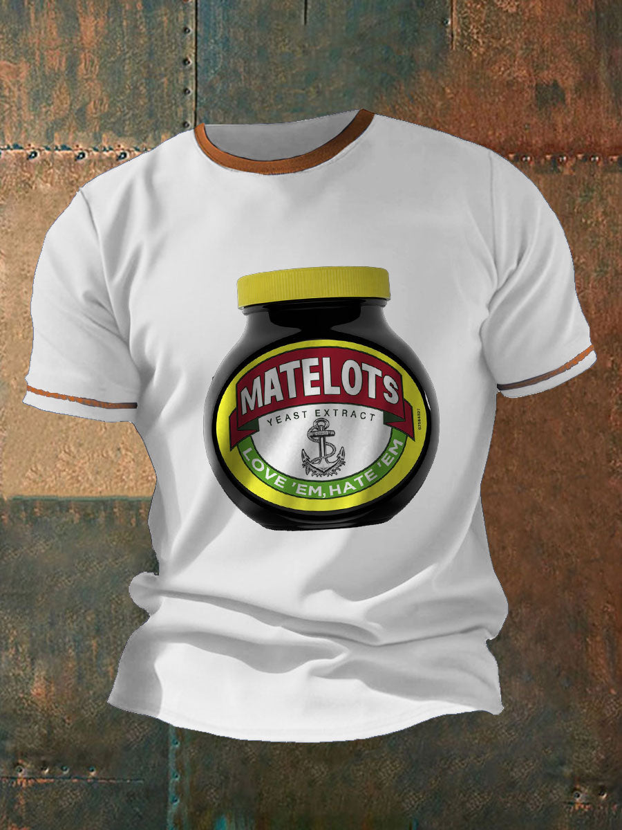 M,en's Funny Navy Veteran Printed T-Shirt