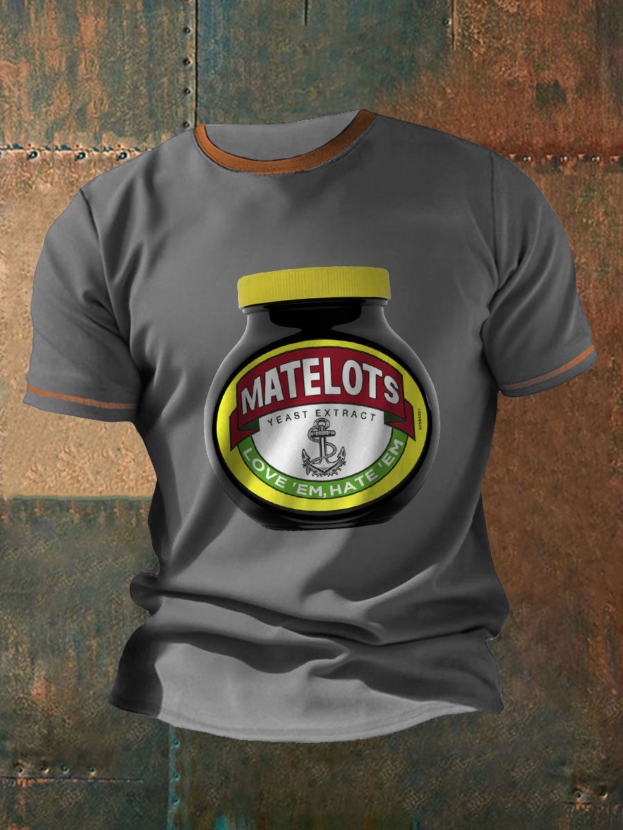 M,en's Funny Navy Veteran Printed T-Shirt