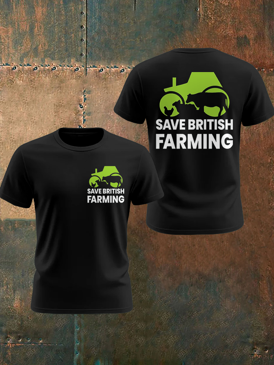 Men's Save British Farming Printed T-shirt