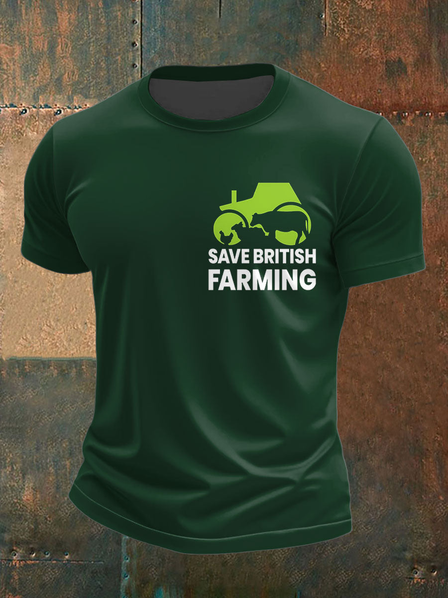Men's Save British Farming Printed T-shirt