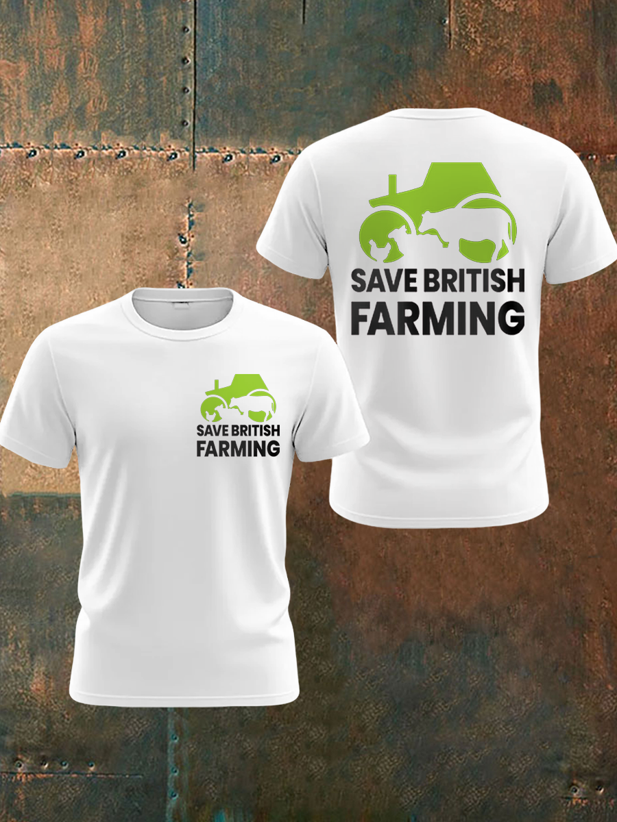 Men's Save British Farming Printed T-shirt