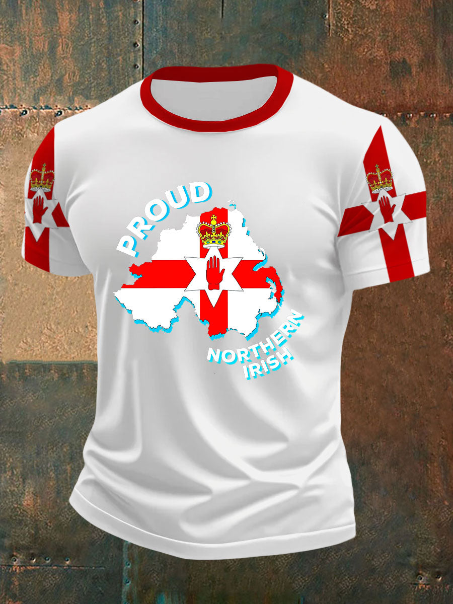 Men's Proud To Be From Northern Ireland Printed T-Shirt