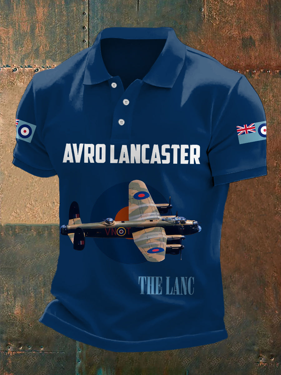 Men's Wings Of Freedom RAF Print Casual Top