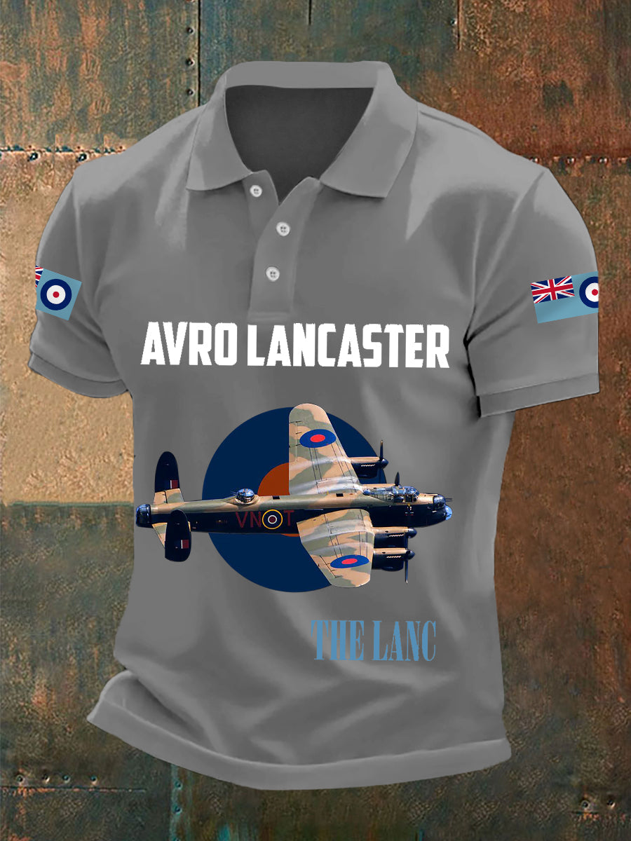 Men's Wings Of Freedom RAF Print Casual Top