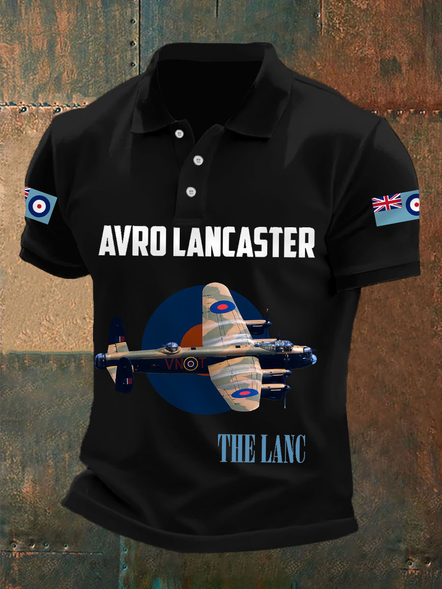 Men's Wings Of Freedom RAF Print Casual Top