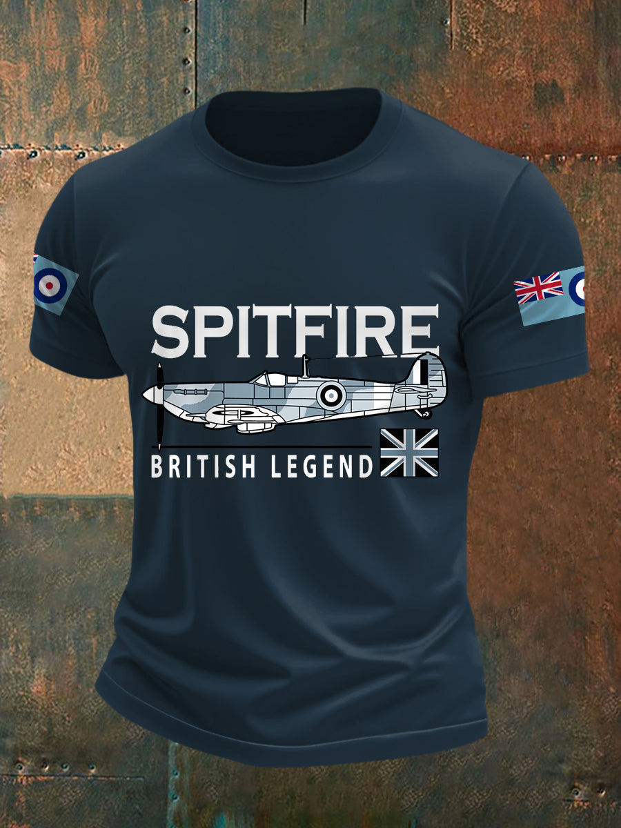 Men's Spitfire British Legend Print Casual Tee