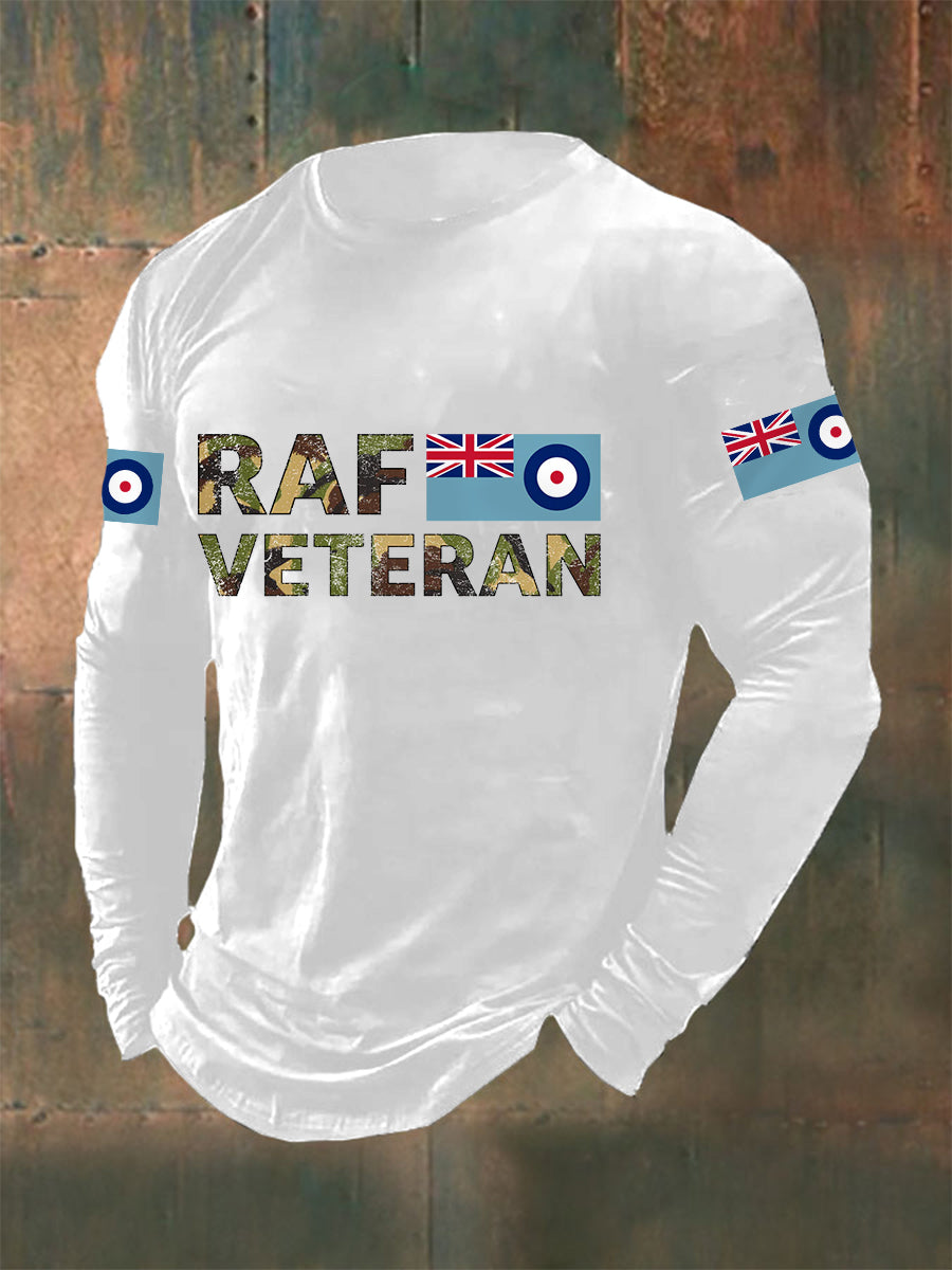Men's RAF Veteran Casual Long Sleeve T-Shirt