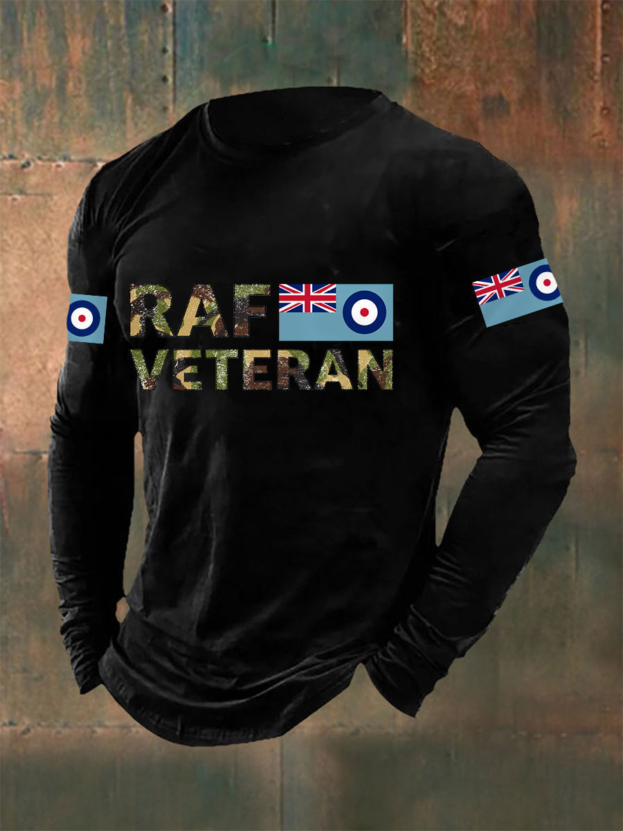 Men's RAF Veteran Casual Long Sleeve T-Shirt