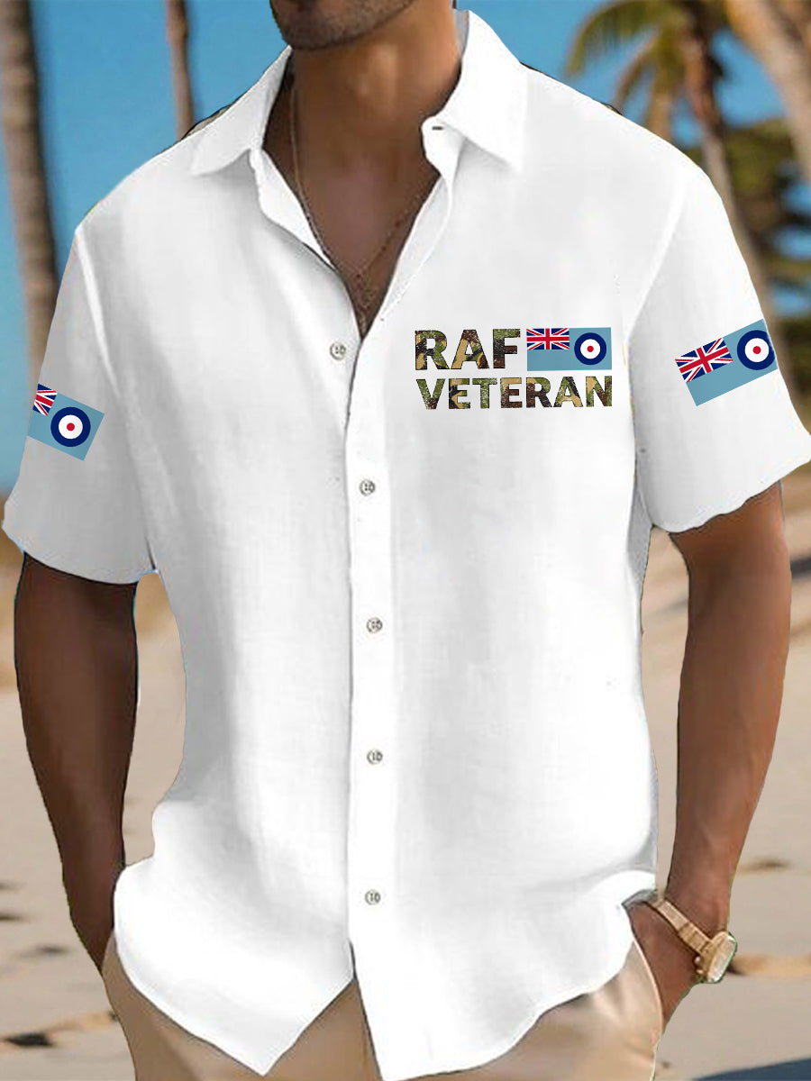 Men's RAF Veteran Casual Short Sleeve Shirt