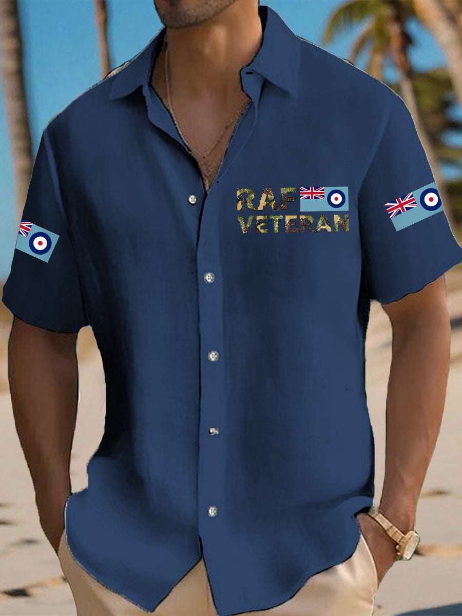 Men's RAF Veteran Casual Short Sleeve Shirt