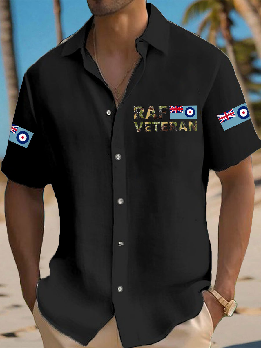Men's RAF Veteran Casual Short Sleeve Shirt