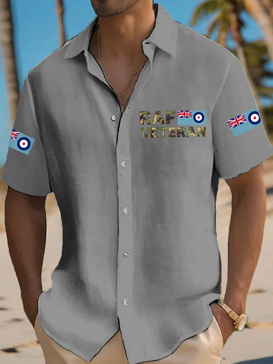 Men's RAF Veteran Casual Short Sleeve Shirt
