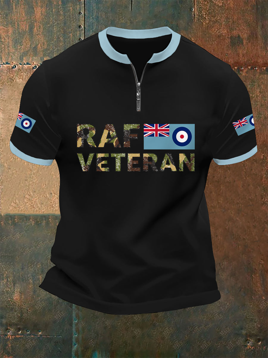 Men's RAF Veteran Casual Zipper Top