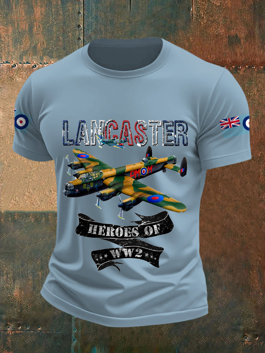 Men's Vintage Lancaster Print Casual Tee
