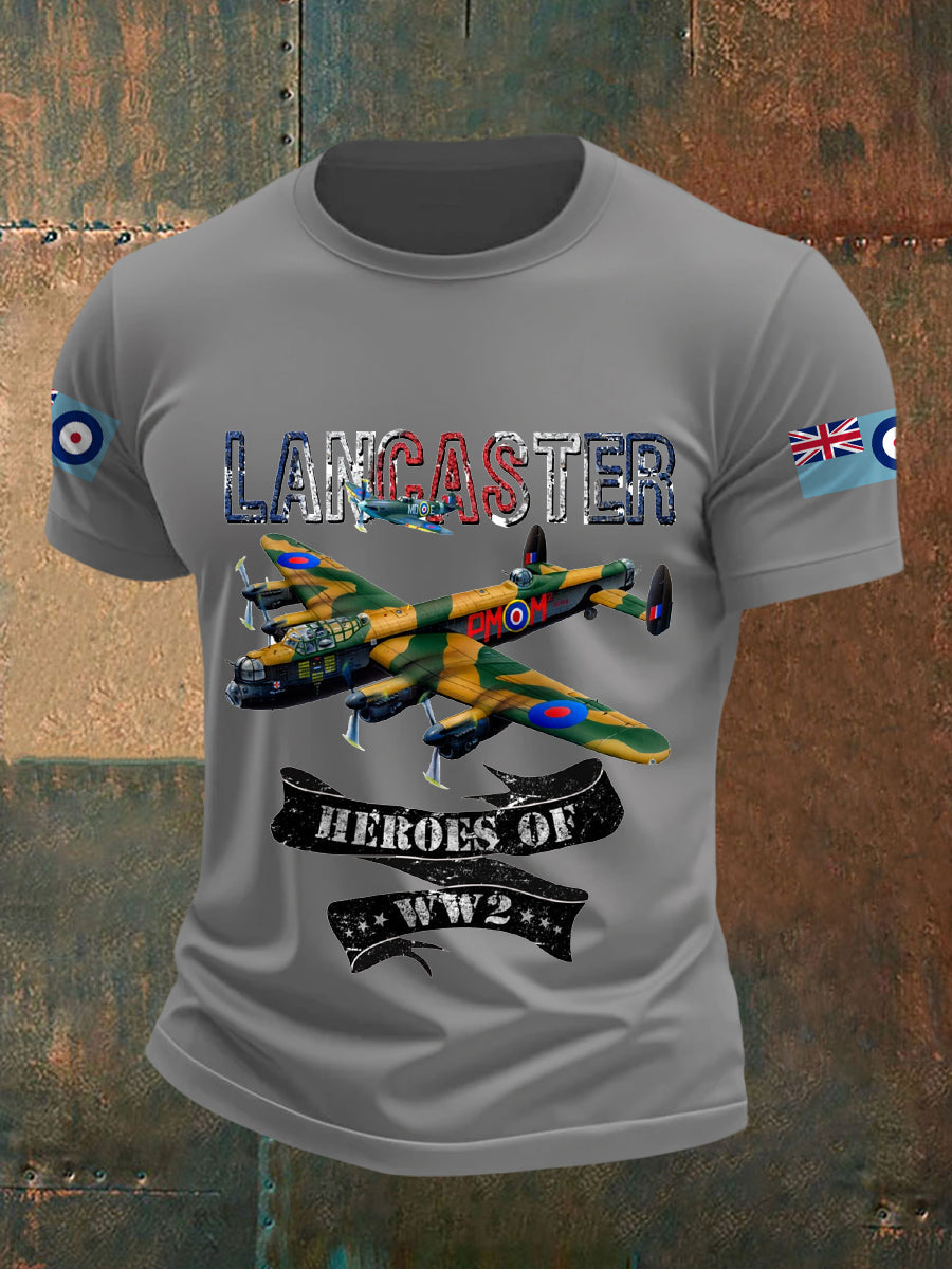 Men's Vintage Lancaster Print Casual Tee