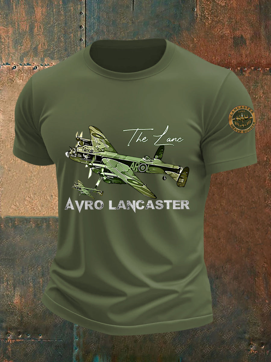 Men's Vintage Avro Lancaster Print Tee