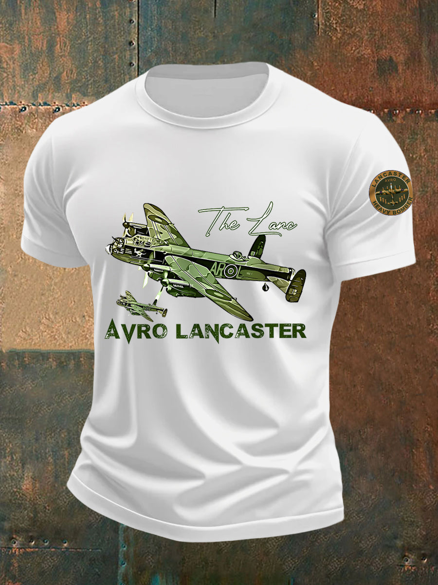 Men's Vintage Avro Lancaster Print Tee