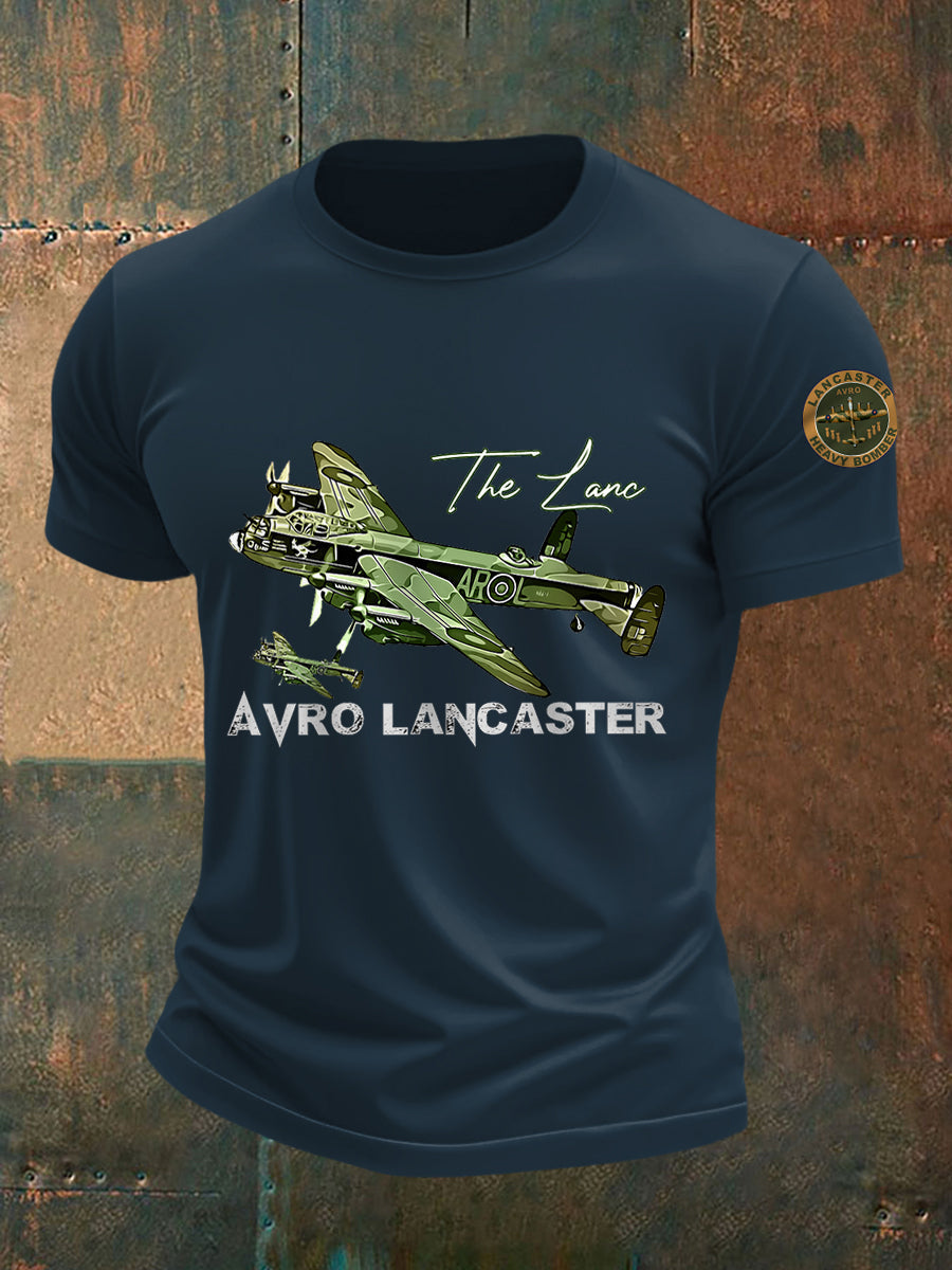Men's Vintage Avro Lancaster Print Tee