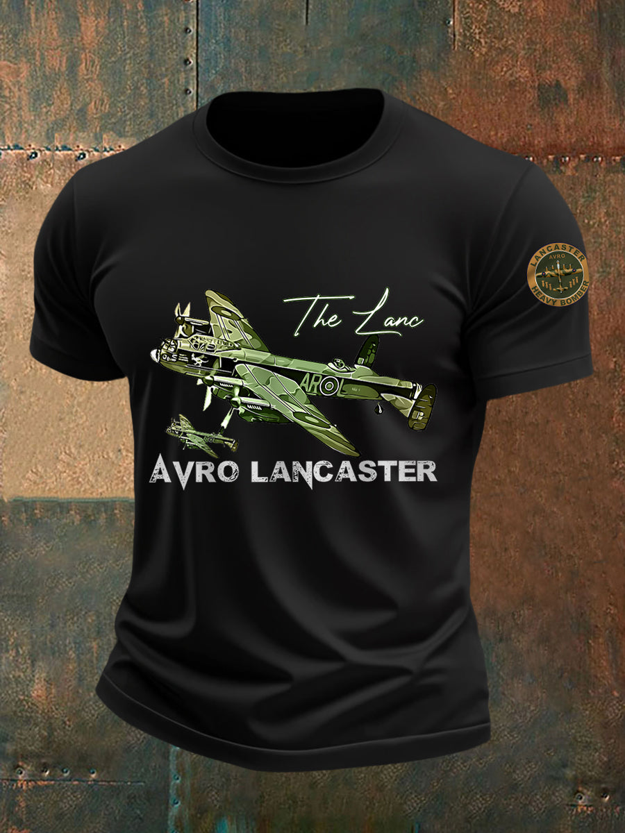 Men's Vintage Avro Lancaster Print Tee