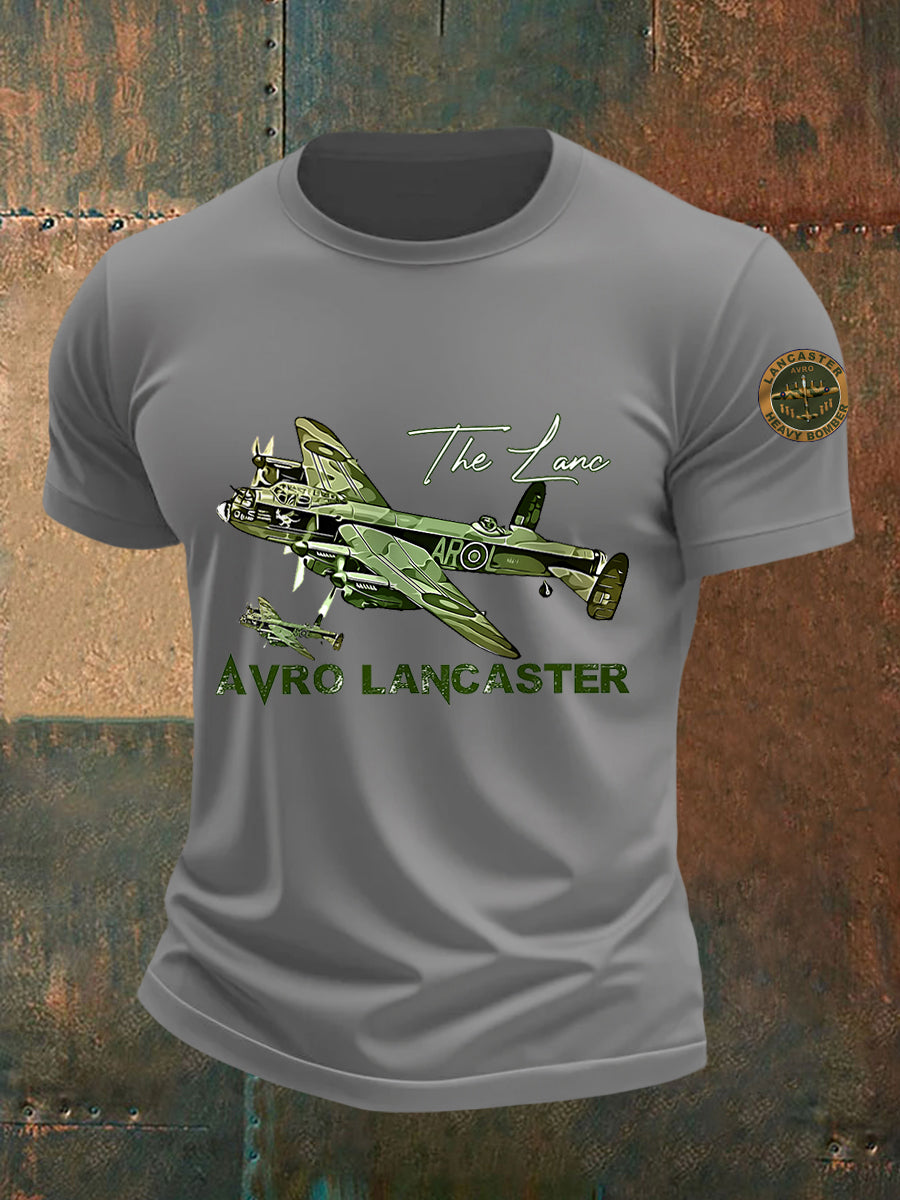 Men's Vintage Avro Lancaster Print Tee