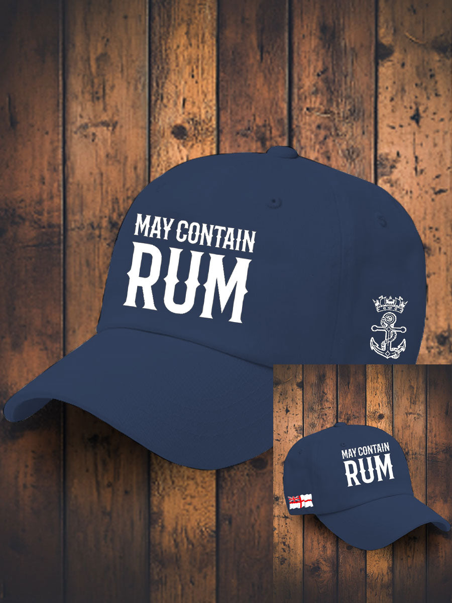 Unisex Royal Navy Veteran Rum Lover Printed Hats