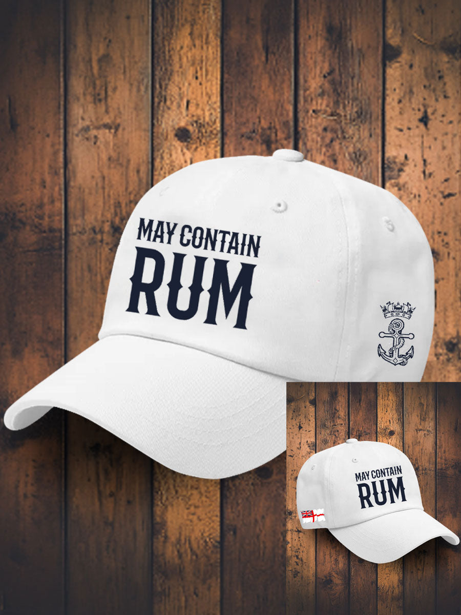 Unisex Royal Navy Veteran Rum Lover Printed Hats