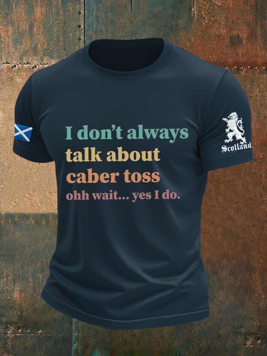 Men's Funny Scotland Highland Games Short Sleeves T-shirt