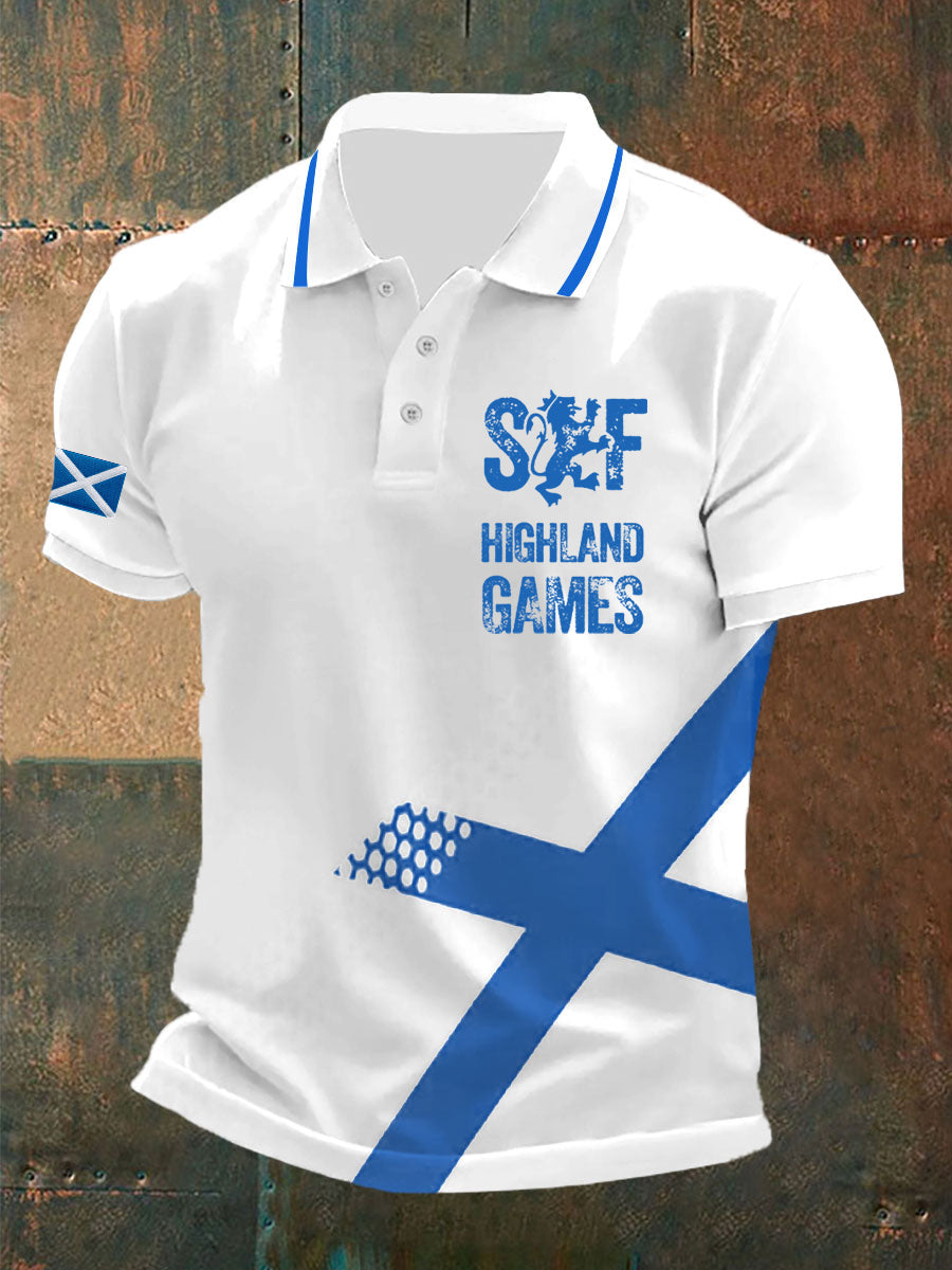 Men's Scotland Highland Games Short Sleeves Top