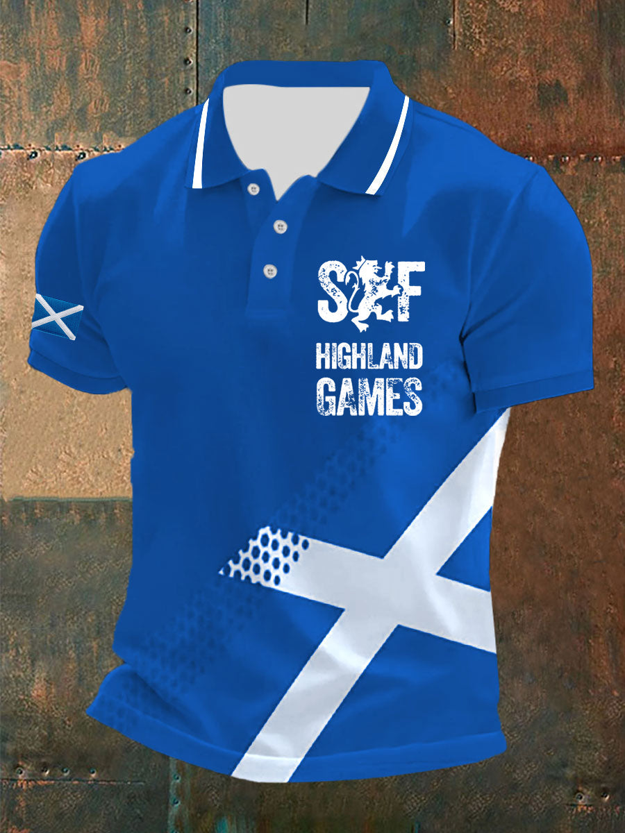 Men's Scotland Highland Games Short Sleeves Top