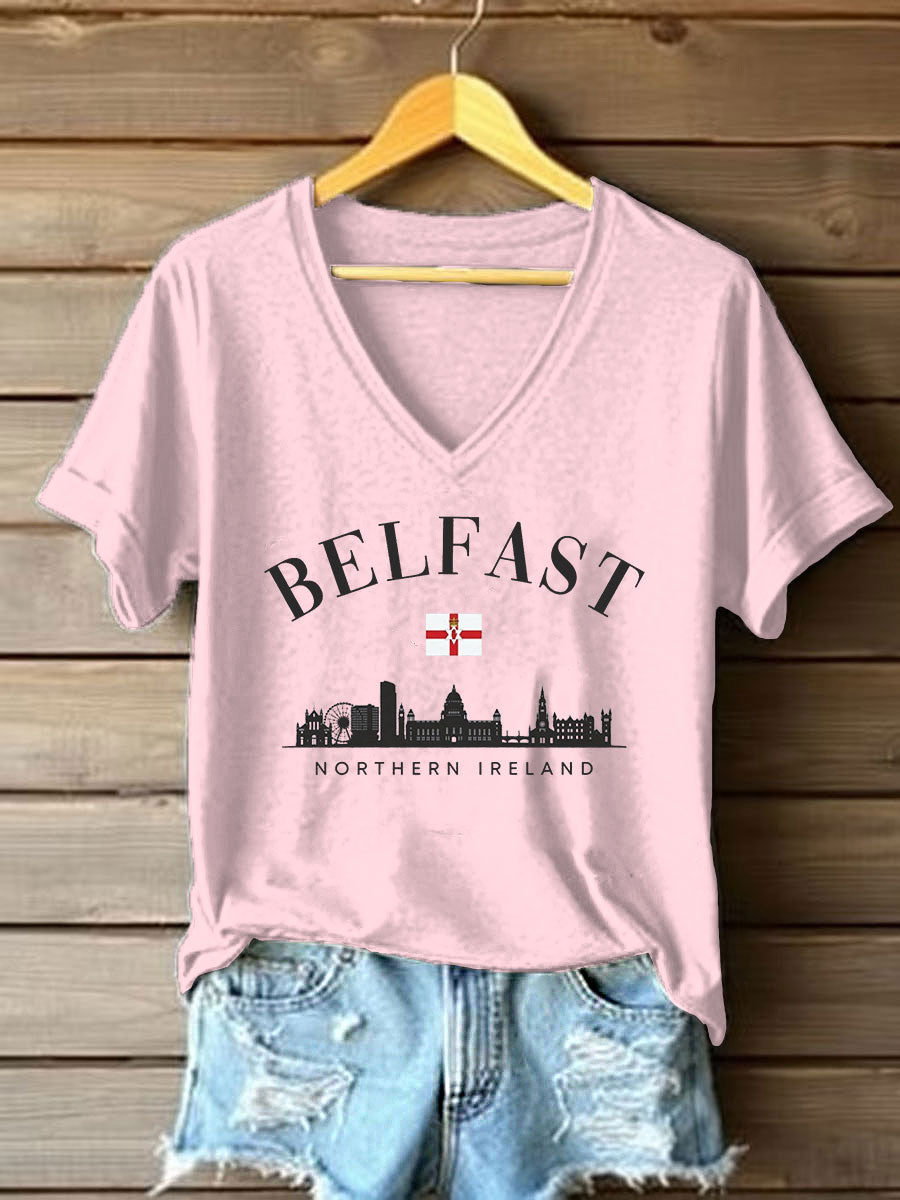 Women's Northern Ireland Printed Casual T-Shirt