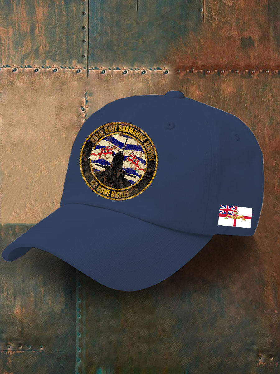 Unisex Navy Veteran Submarine Printed Hat