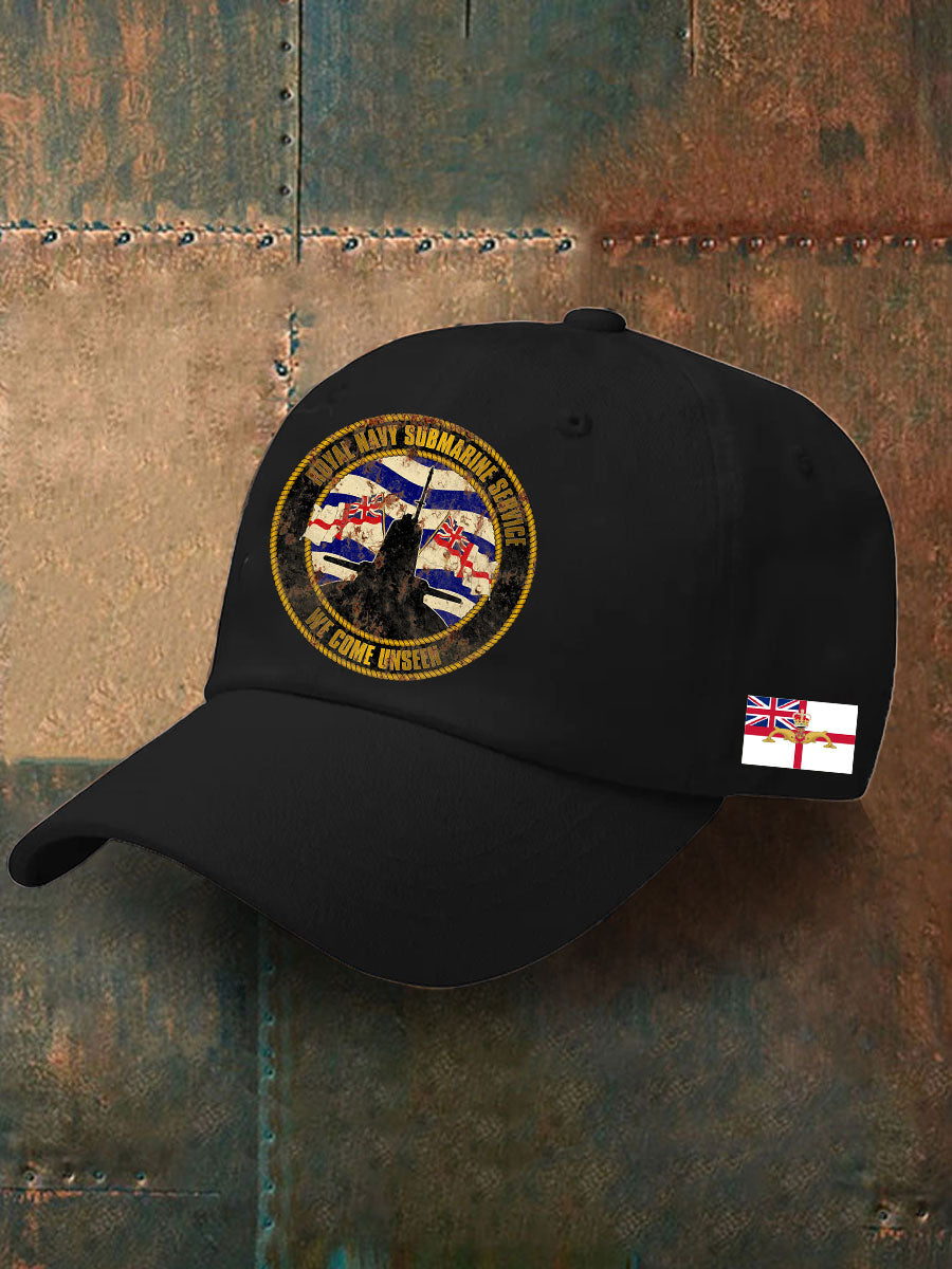 Unisex Navy Veteran Submarine Printed Hat