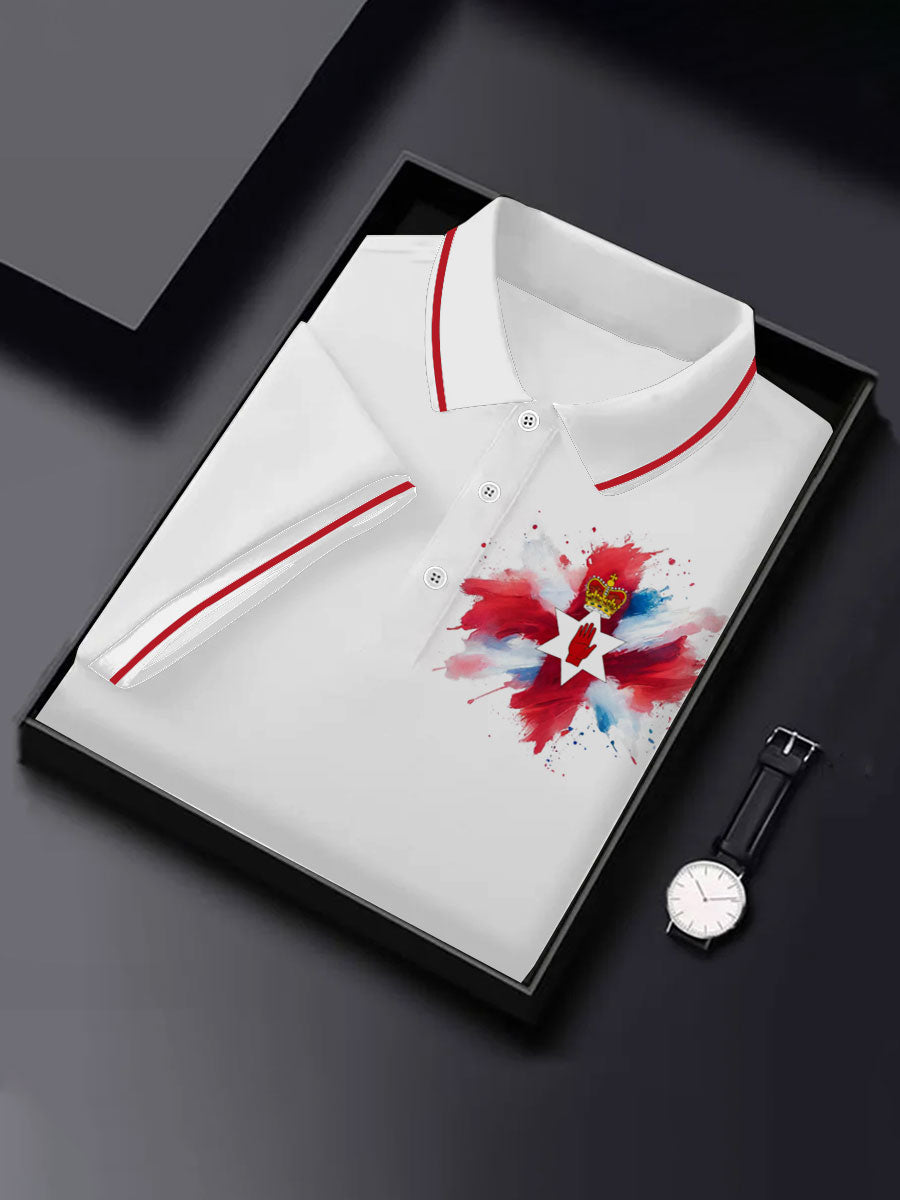 Men's Northern Ireland Printed Casual Short Sleeve Top