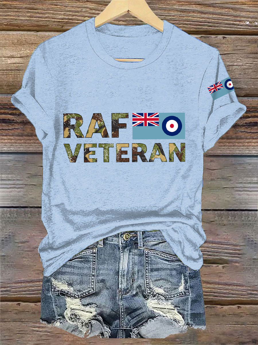 Women's Veteran Print Casual Tee
