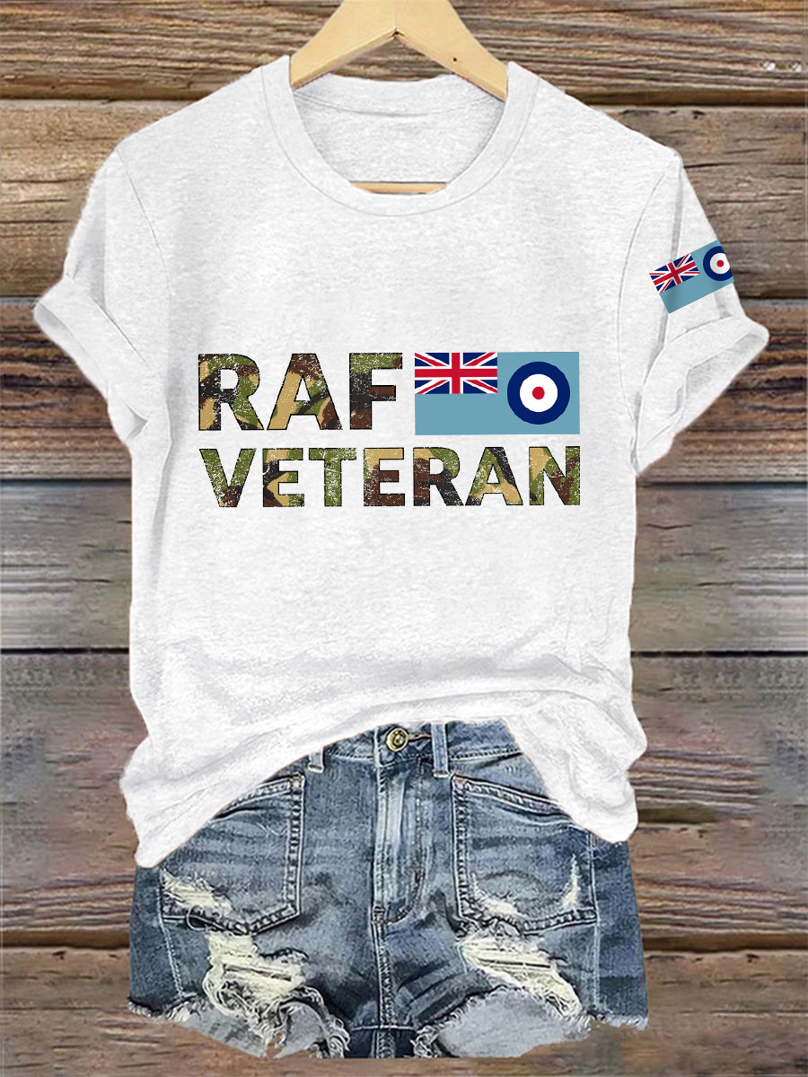 Women's Veteran Print Casual Tee