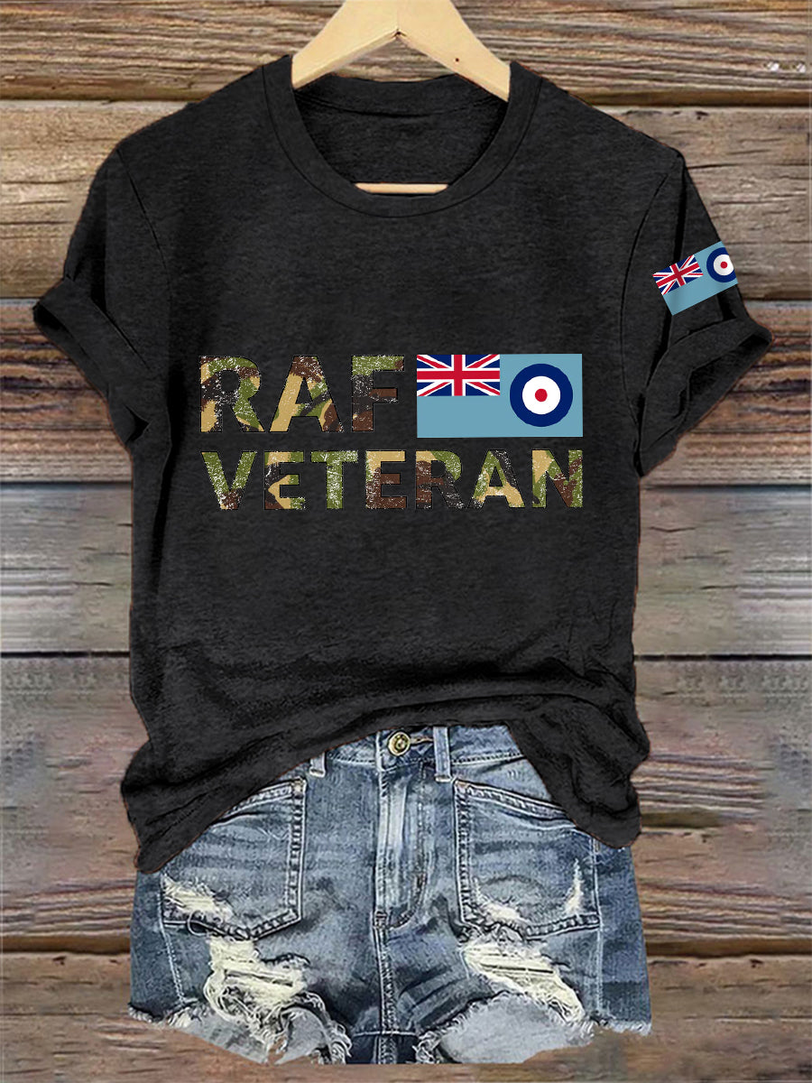 Women's Veteran Print Casual Tee