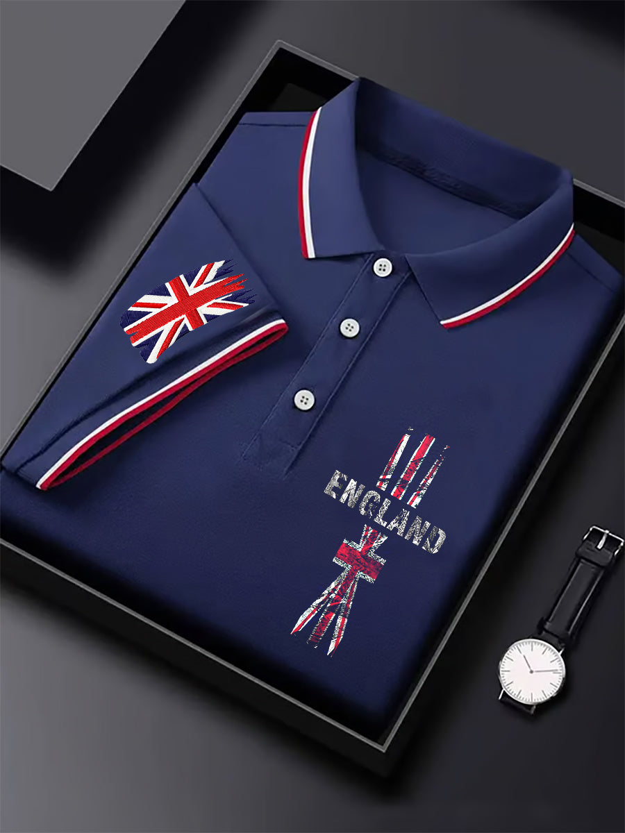 Men's UK Coat of Arms Print Short Sleeve Top