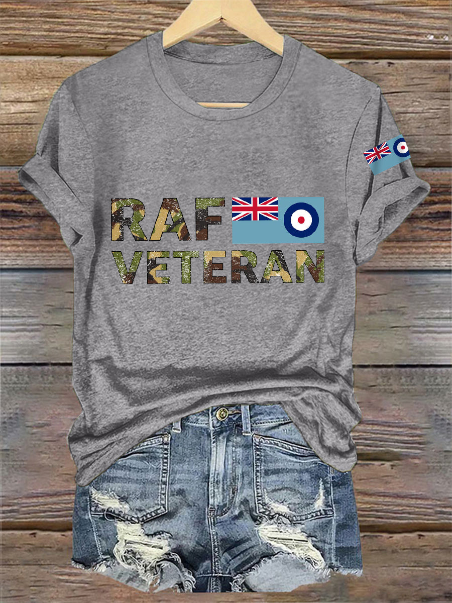 Women's Veteran Print Casual Tee