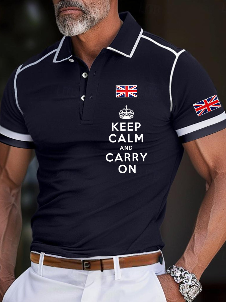 Men's UK Flag Print Short Sleeve Top