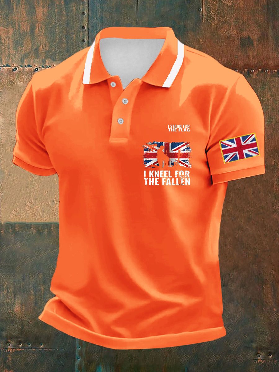 Men's Orange Day Casual Top