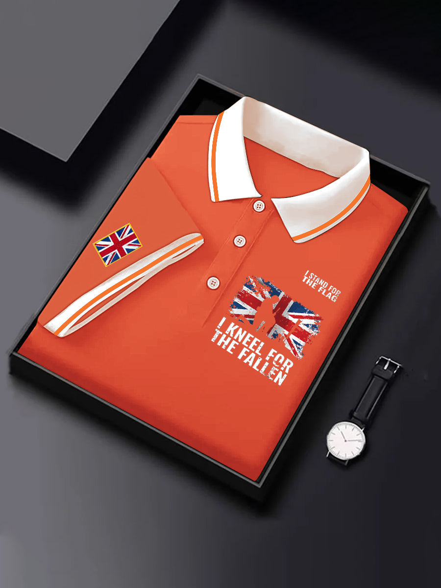 Men's Orange Day Casual Top