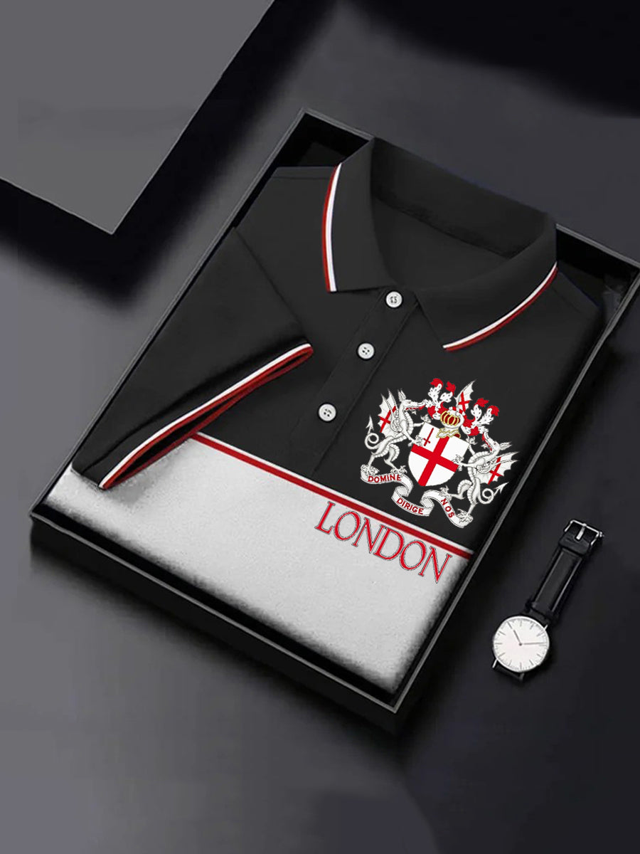 Men's London Print short sleeve shirt