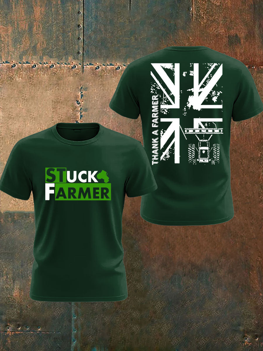 Men's British Farming Printed T-shirt