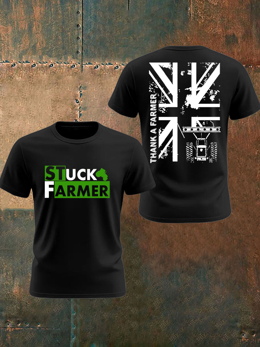 Men's British Farming Printed T-shirt